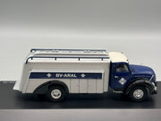 Modellautos 1:43 Schuco Magirus S6500 Tanker BV-Aral mit Vitrine