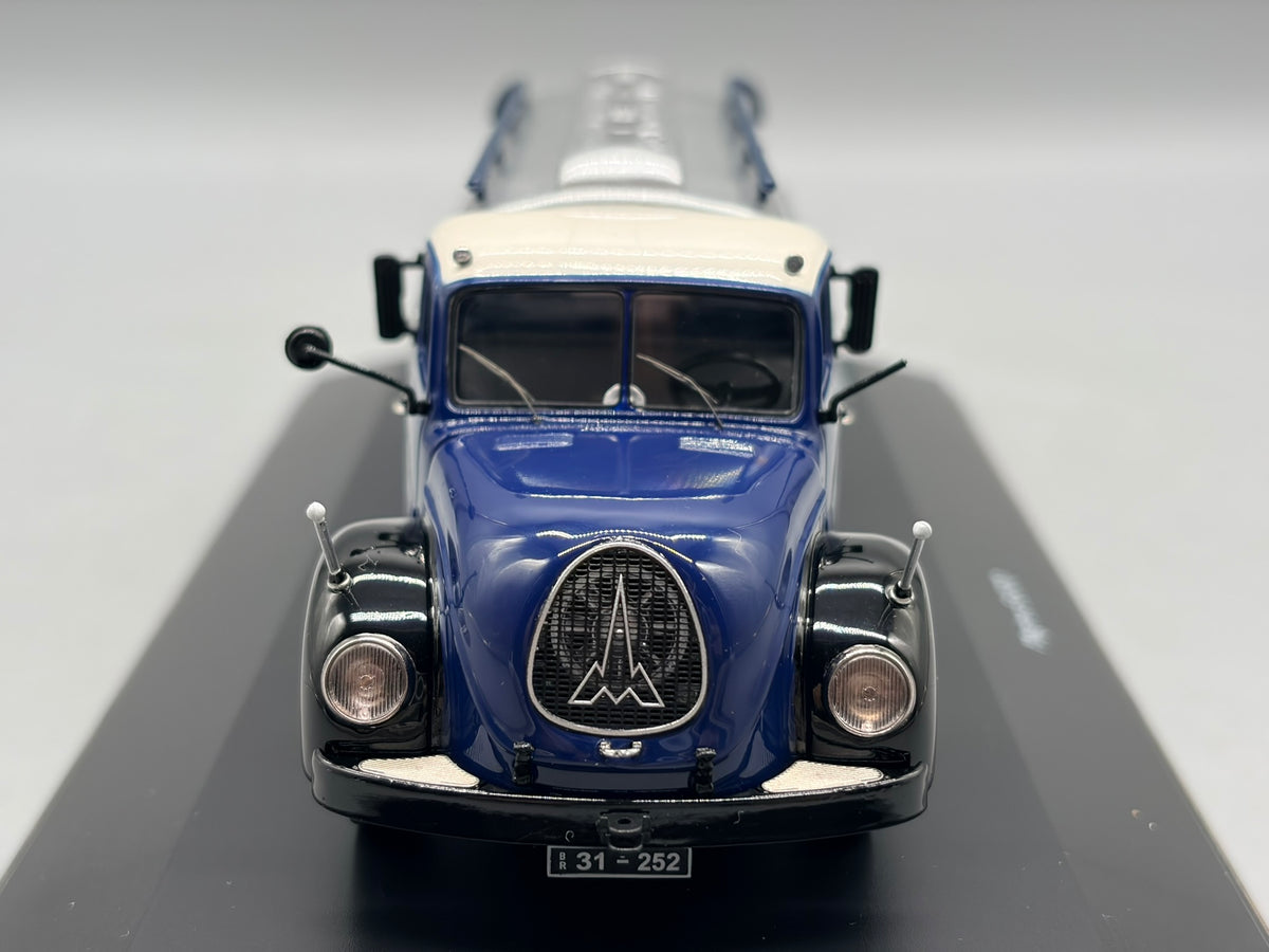 Modellautos 1:43 Schuco Magirus S6500 Tanker BV-Aral mit Vitrine