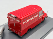 Modellautos 1:43 Schuco Opel Blitz + Porsche 356 mit Vitrine