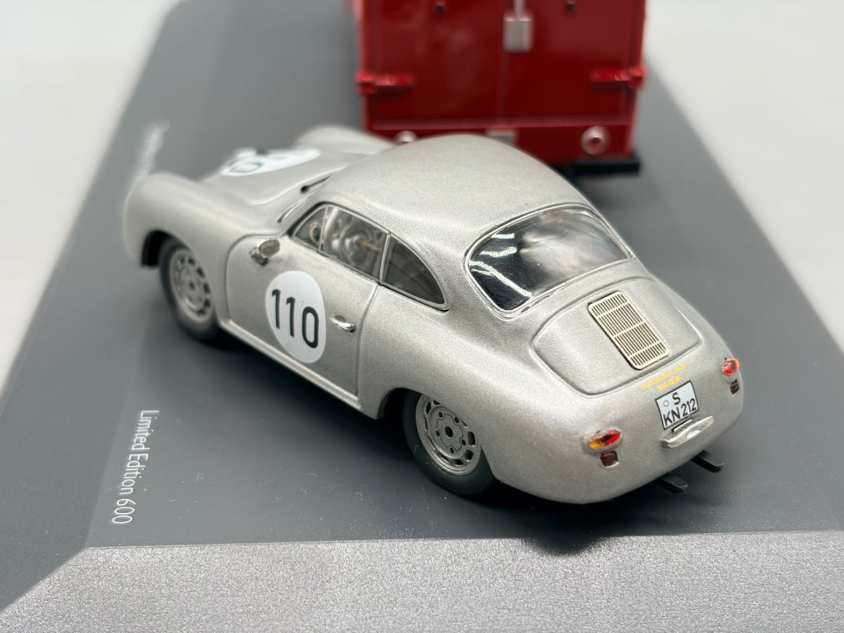 Modellautos 1:43 Schuco Opel Blitz + Porsche 356 mit Vitrine