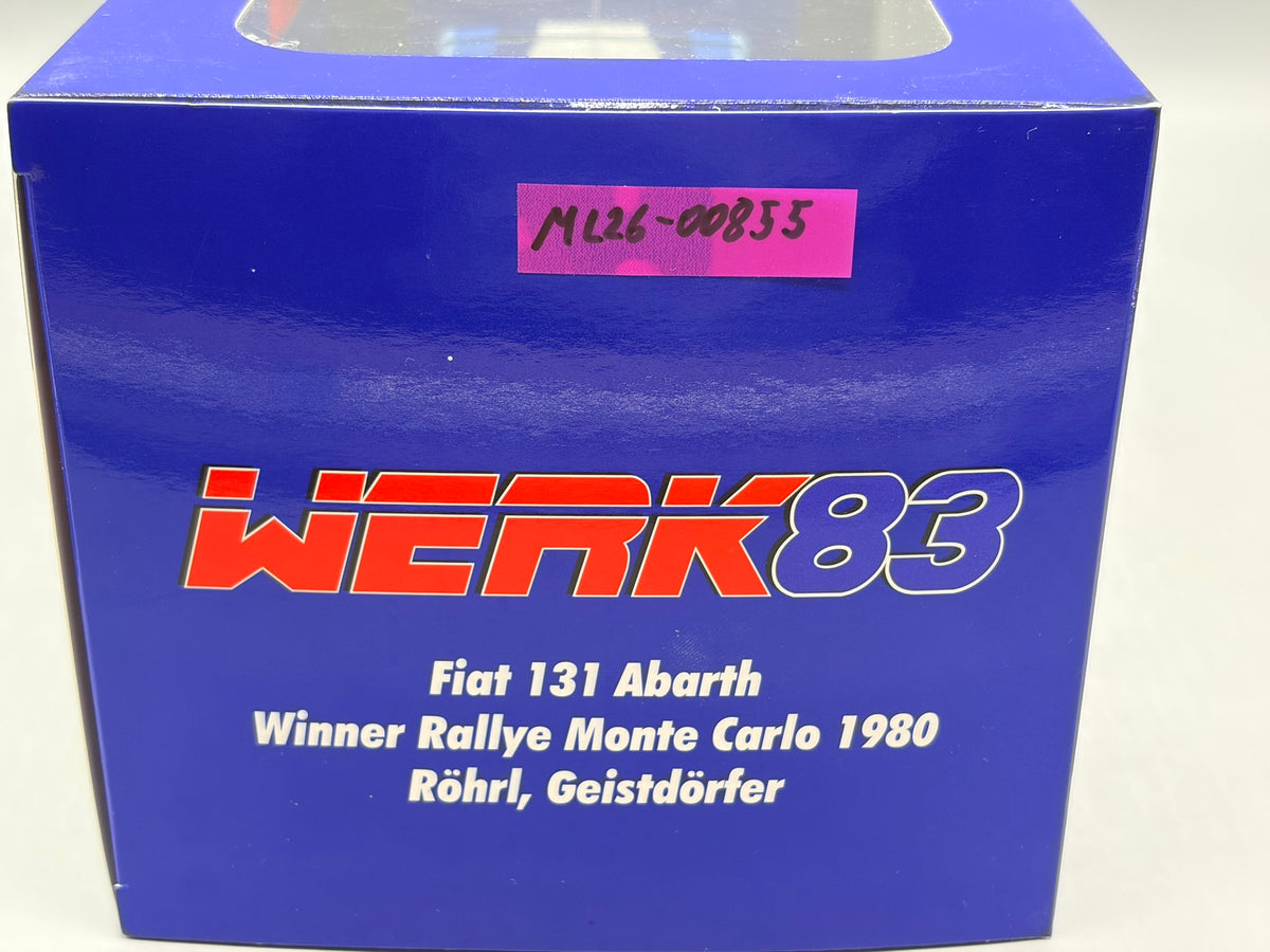 Modellautos 1:18 Werk83 Fiat 131 Abarth Winner Rallye Monte Carlo W.Röhrl + OVP