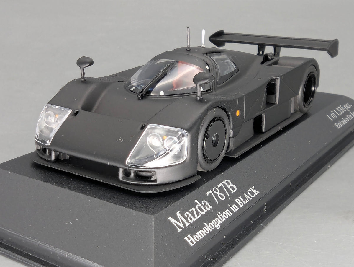 Modellautos 1:43 Minichamps Mazda 787B Homologation Black OVP
