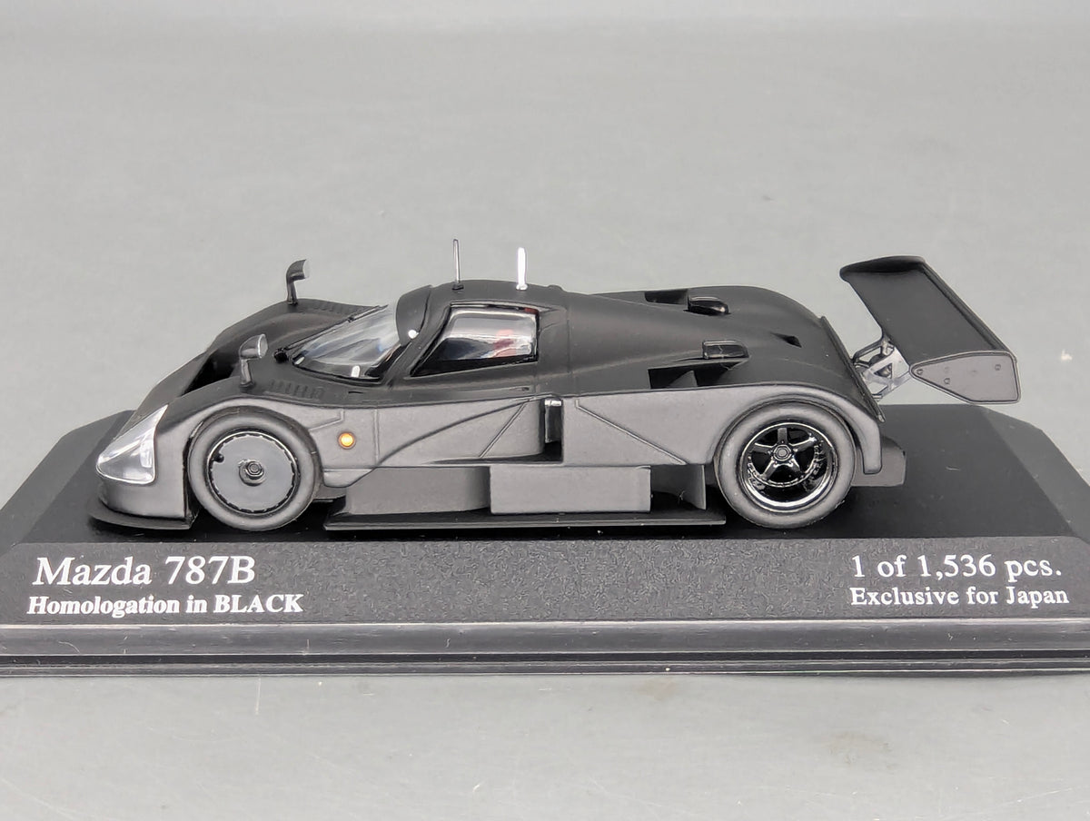 Modellautos 1:43 Minichamps Mazda 787B Homologation Black OVP