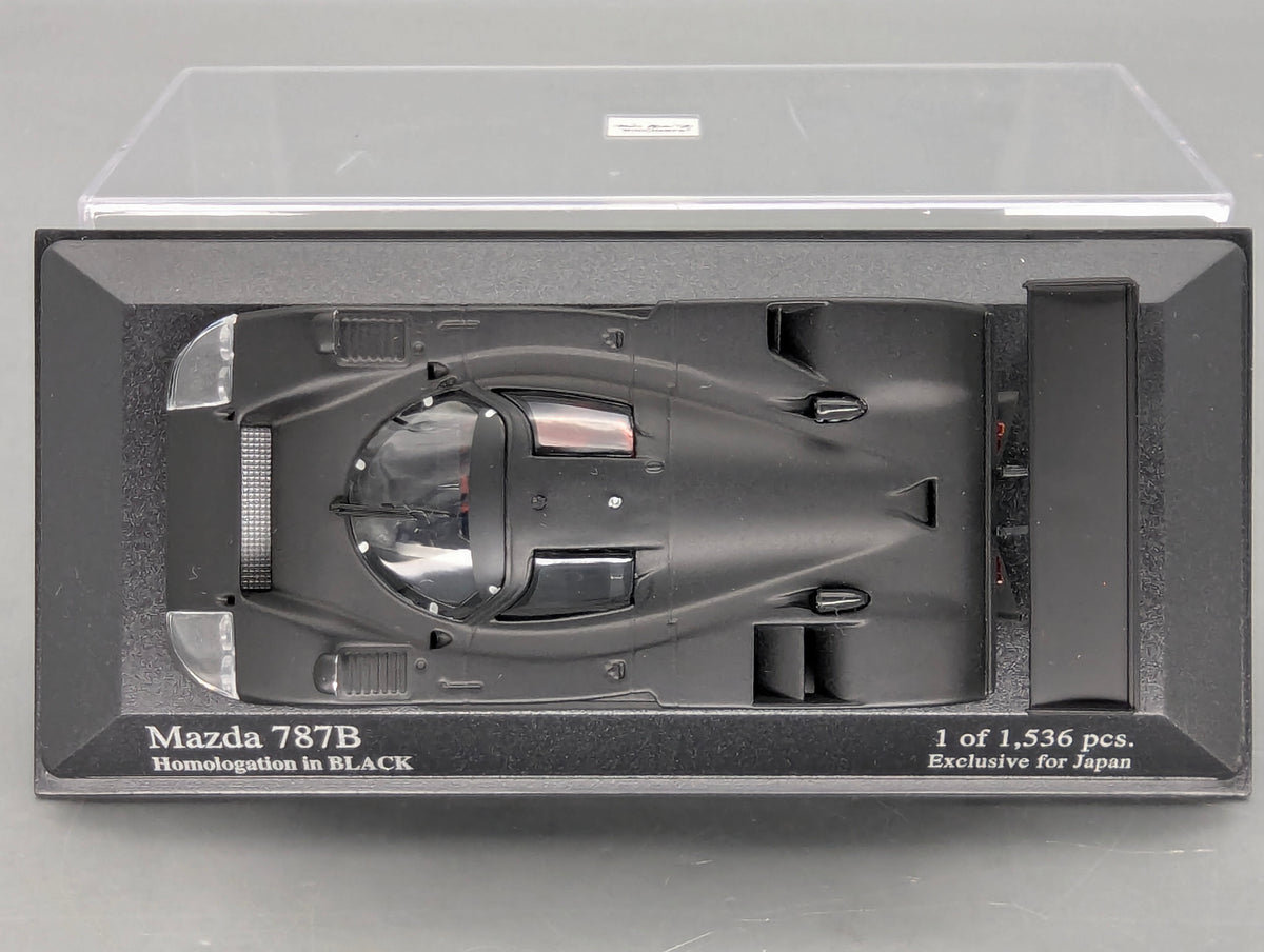 Modellautos 1:43 Minichamps Mazda 787B Homologation Black OVP