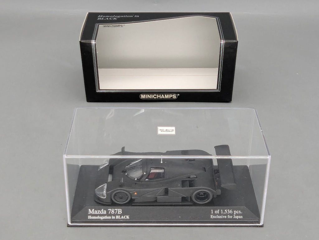 Coches a escala 1:43 Minichamps / Kyosho Mazda 787B Homologación Negro Precintado