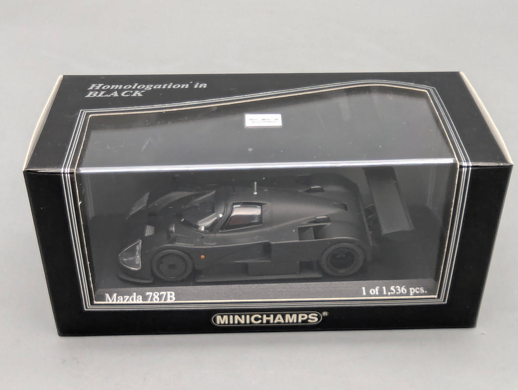 Coches a escala 1:43 Minichamps / Kyosho Mazda 787B Homologación Negro Precintado