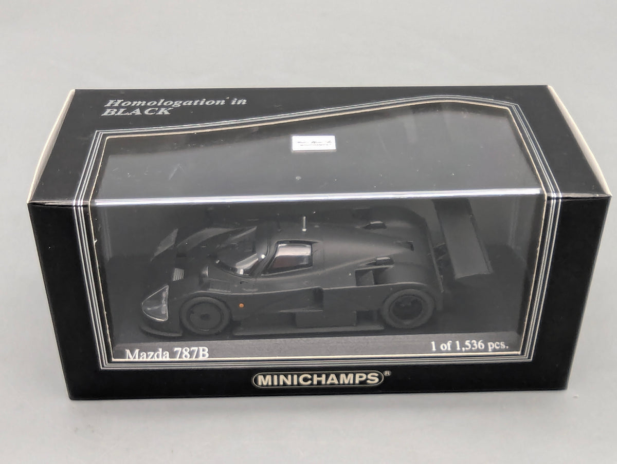 Modellautos 1:43 Minichamps Mazda 787B Homologation Black OVP