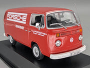 Modelos de coches 1:43 Minichamps Volkswagen VW T2 Transporter Porsche Rojo con embalaje original