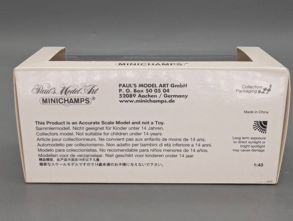 Modellautos 1:43 Minichamps Volkswagen VW T2 Transporter Porsche Rot mit OVP