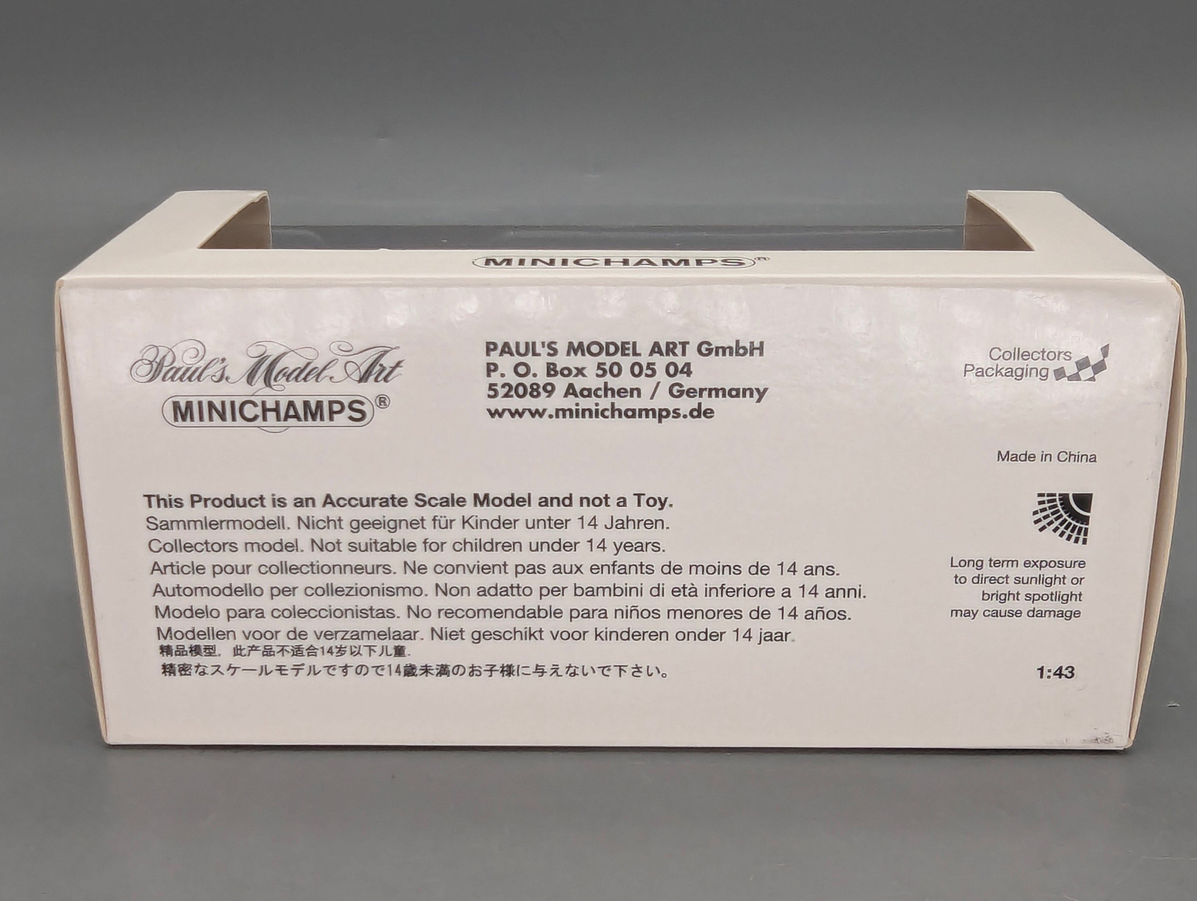 Modellautos 1:43 Minichamps Volkswagen VW T2 Transporter Porsche Rot mit OVP
