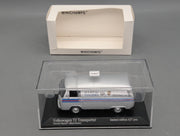 Coches a escala 1:43 Minichamps Volkswagen VW T2 Transporter Porsche Martini Plata con embalaje original