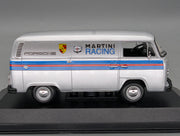 Coches a escala 1:43 Minichamps Volkswagen VW T2 Transporter Porsche Martini Plata con embalaje original