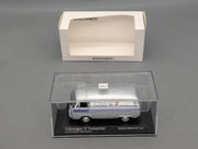 Coches a escala 1:43 Minichamps Volkswagen VW T2 Transporter Porsche Martini Plata con embalaje original