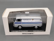 Coches a escala 1:43 Minichamps Volkswagen VW T2 Transporter Porsche Martini Plata con embalaje original