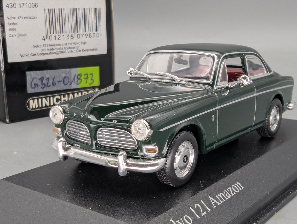Modellautos 1:43 Minichamps Volvo 121 Amazon Sedan 1966 Dark Green mit OVP