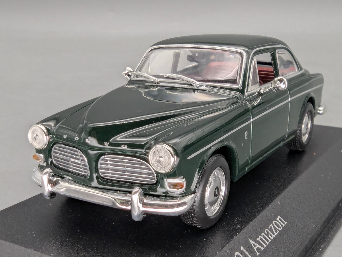 Modelos de coches 1:43 Minichamps Volvo 121 Amazon Sedán 1966 Verde oscuro con embalaje original