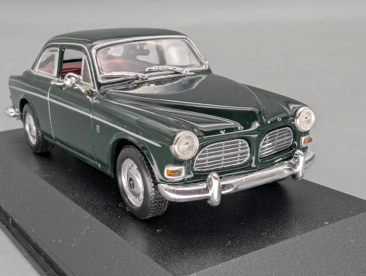 Modelos de coches 1:43 Minichamps Volvo 121 Amazon Sedán 1966 Verde oscuro con embalaje original