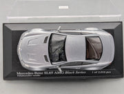 Coches en miniatura 1:43 Minichamps Mercedes Benz SL65 AMG Black Series Plata con embalaje original