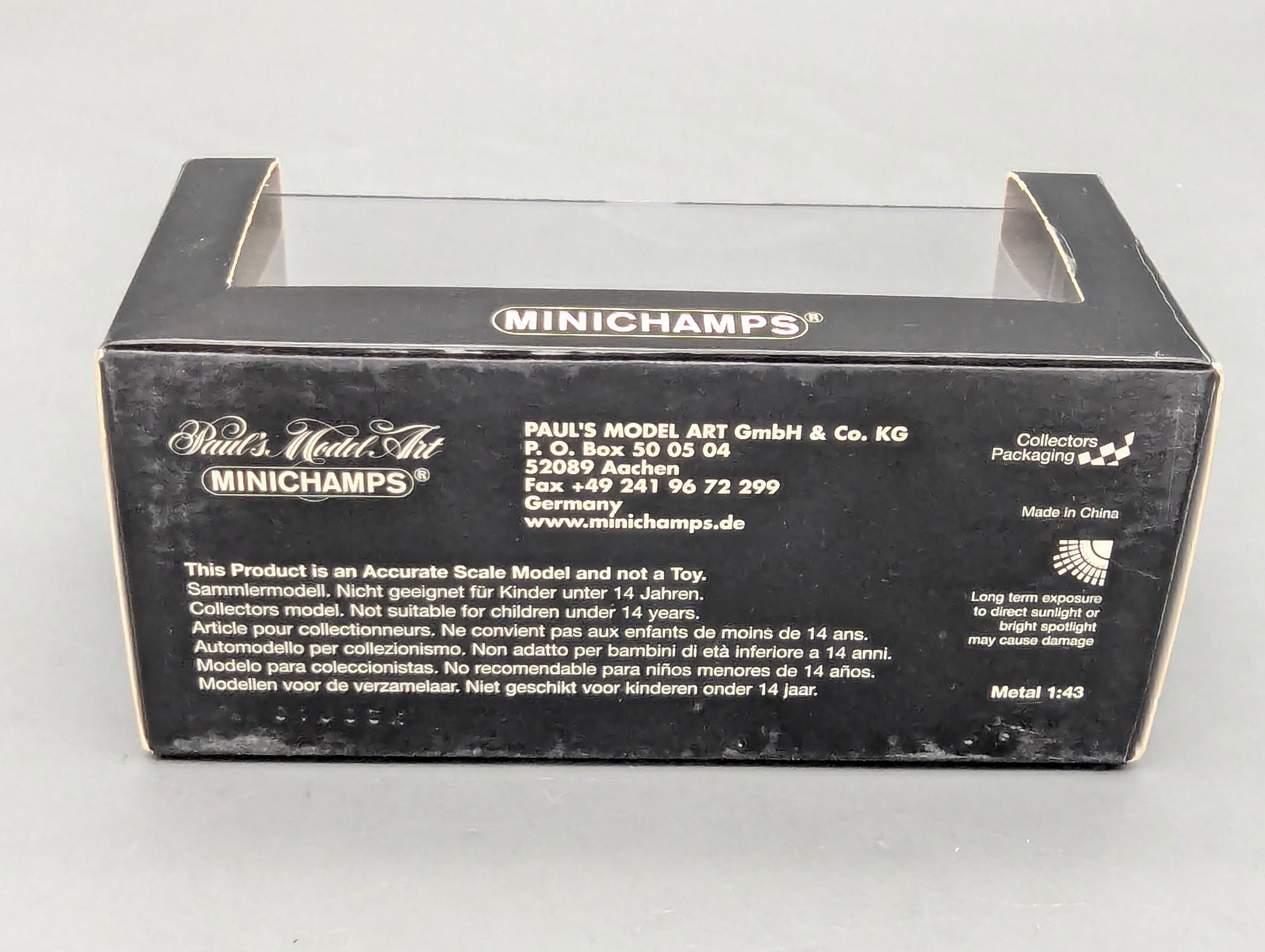 Modellautos 1:43 Minichamps Mercedes Benz SL65 AMG Black Series Silber mit OVP