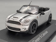 Modellautos 1:43 Minichamps Mini Cooper S Cabriolet 2009 Silber mit OVP