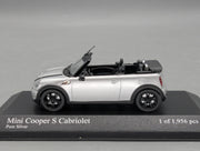 Modellautos 1:43 Minichamps Mini Cooper S Cabriolet 2009 Silber mit OVP