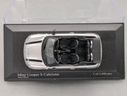 Modellautos 1:43 Minichamps Mini Cooper S Cabriolet 2009 Silber mit OVP