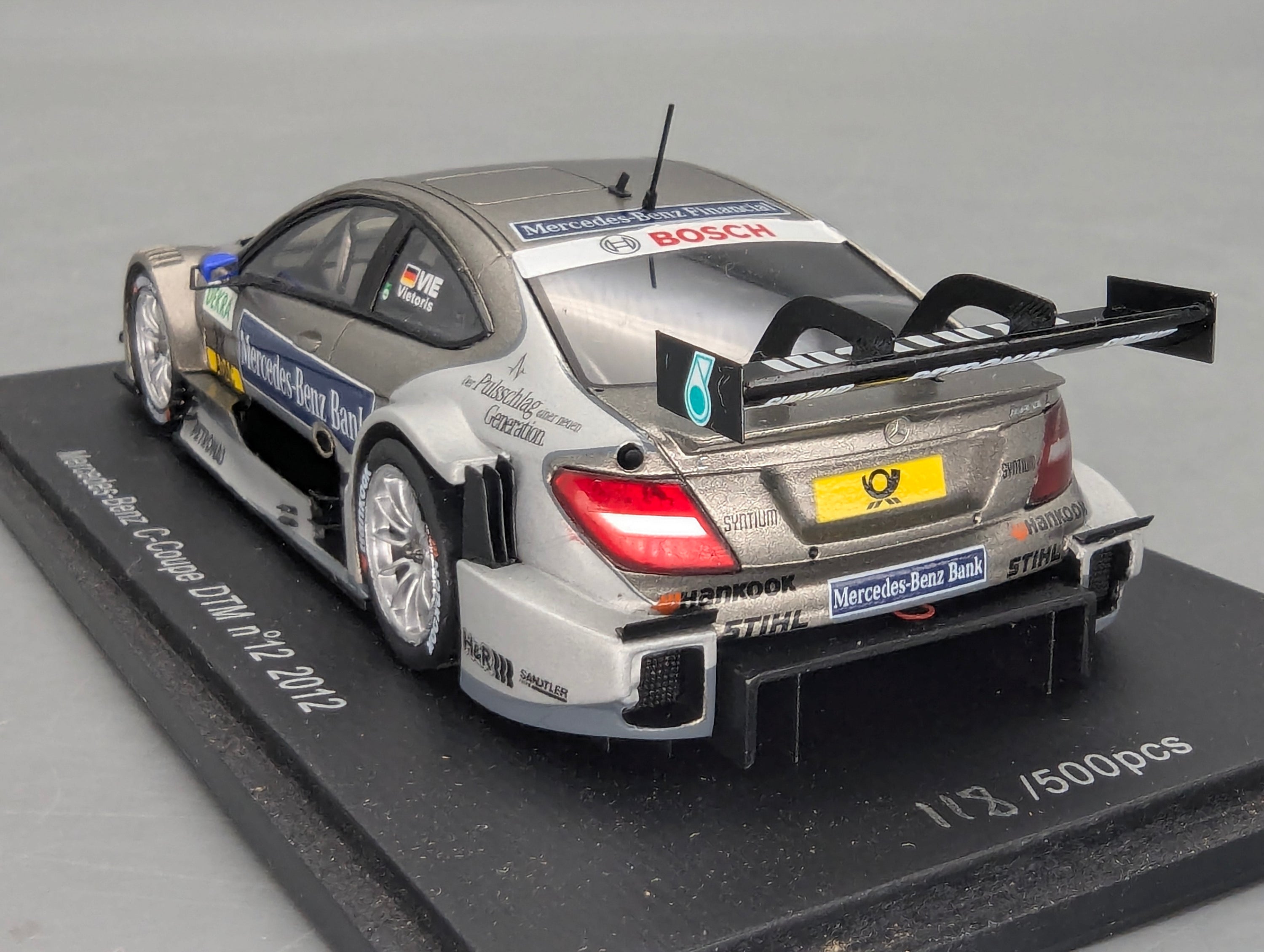 Modellautos 1:43 Spark SG054 Mercedes Benz C Coupe DTM 2012 #12 mit OVP