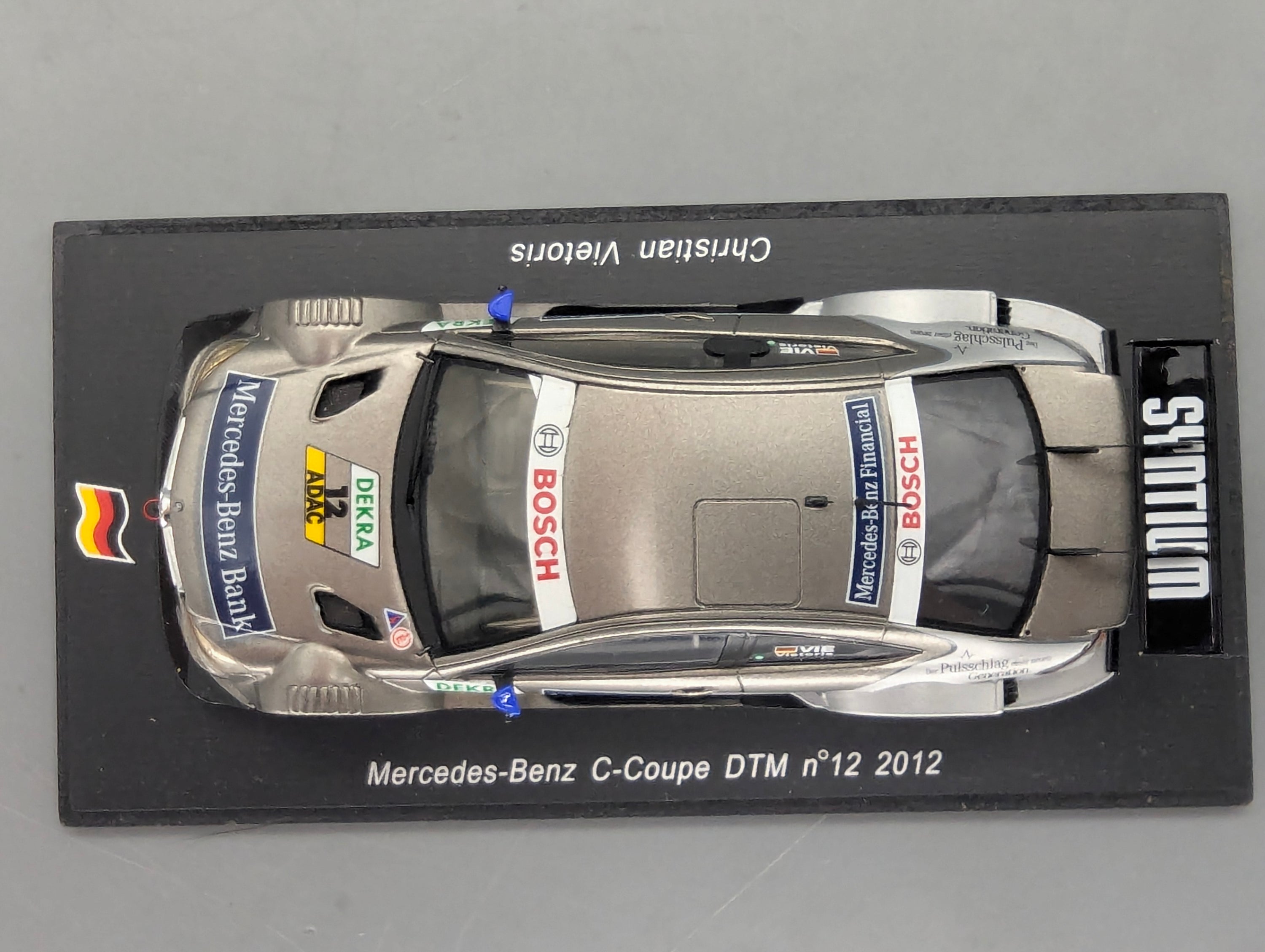 Modellautos 1:43 Spark SG054 Mercedes Benz C Coupe DTM 2012 #12 mit OVP
