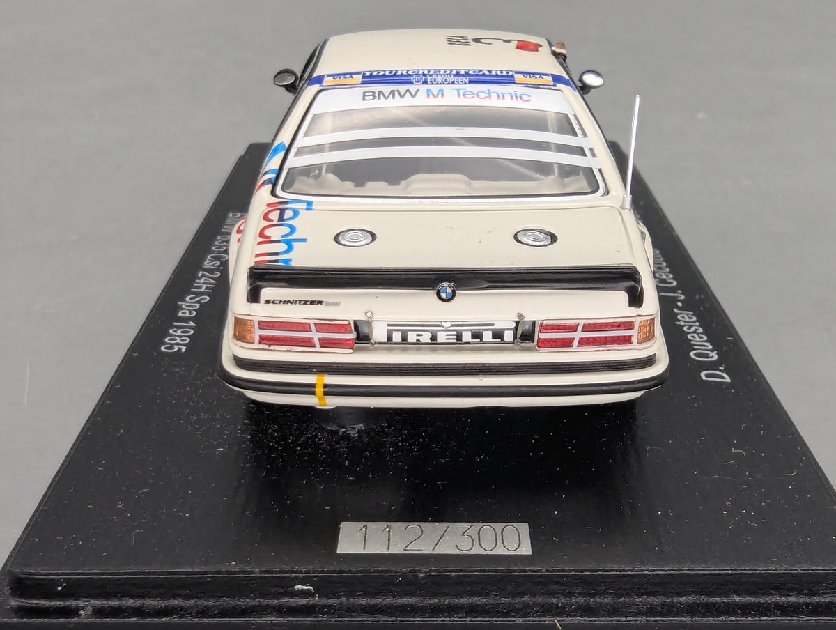 Modellautos 1:43 Spark SB660 BMW 635 CSi 24h Spa 1985 #3 mit OVP