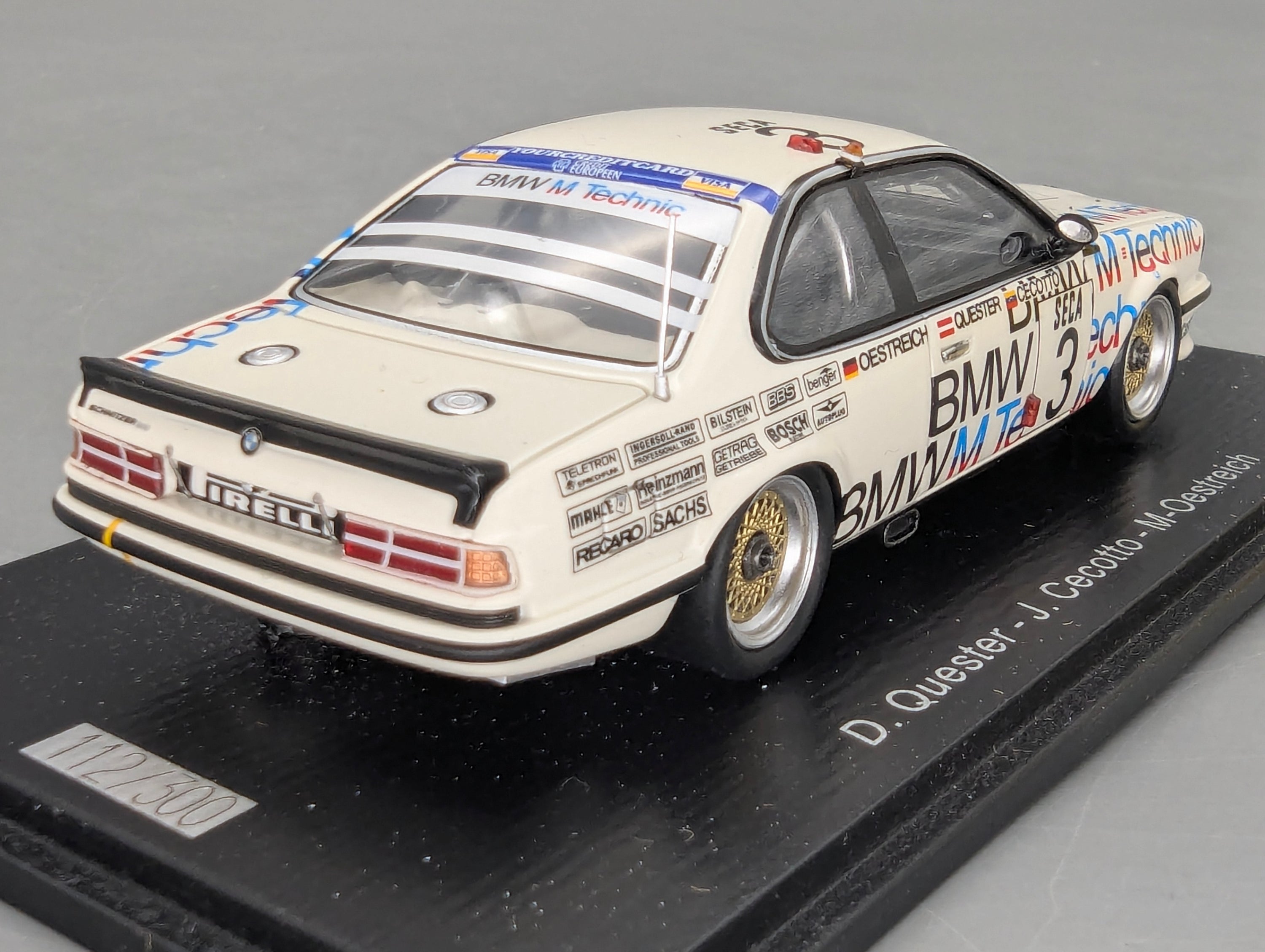 Modellautos 1:43 Spark SB660 BMW 635 CSi 24h Spa 1985 #3 mit OVP