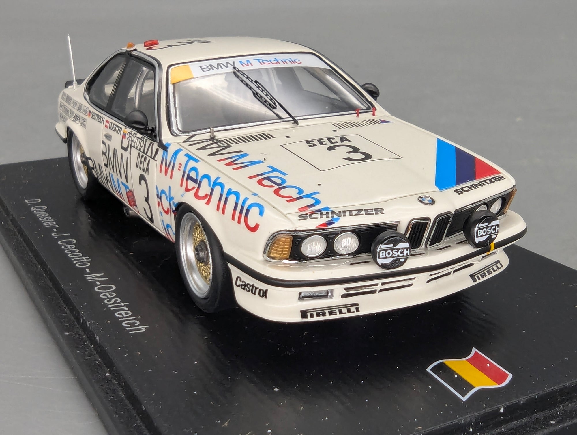 Modellautos 1:43 Spark SB660 BMW 635 CSi 24h Spa 1985 #3 mit OVP