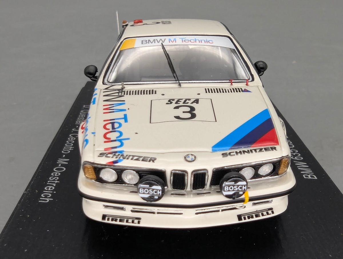 Modellautos 1:43 Spark SB660 BMW 635 CSi 24h Spa 1985 #3 mit OVP