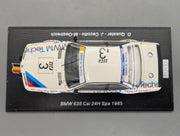 Modellautos 1:43 Spark SB660 BMW 635 CSi 24h Spa 1985 #3 mit OVP