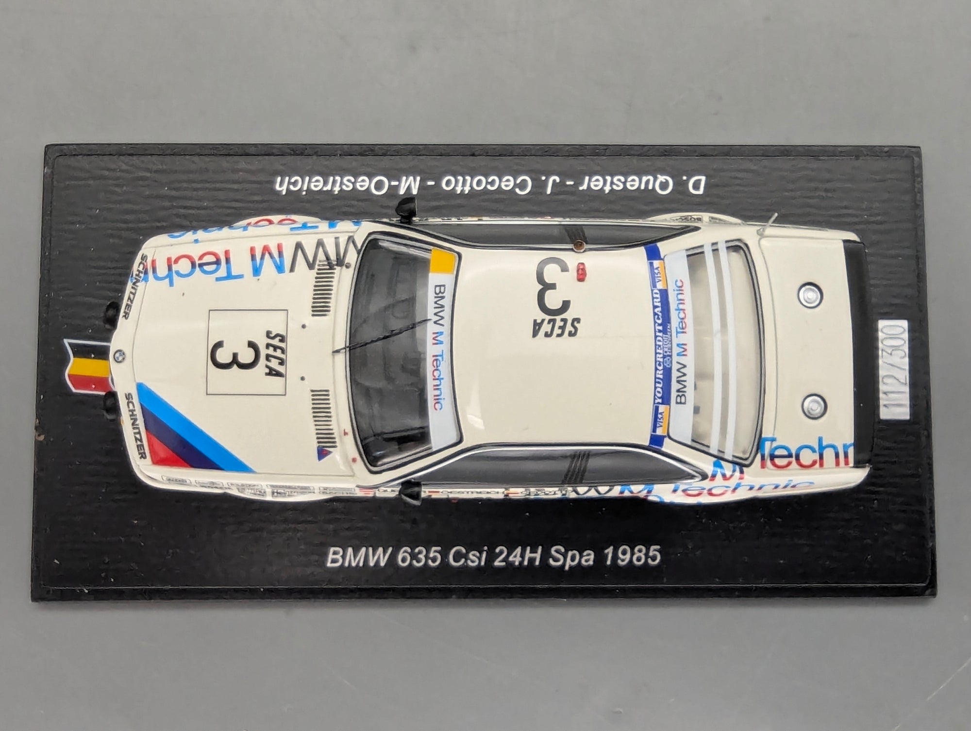 Modellautos 1:43 Spark SB660 BMW 635 CSi 24h Spa 1985 #3 mit OVP