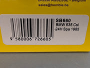 Modellautos 1:43 Spark SB660 BMW 635 CSi 24h Spa 1985 #3 mit OVP
