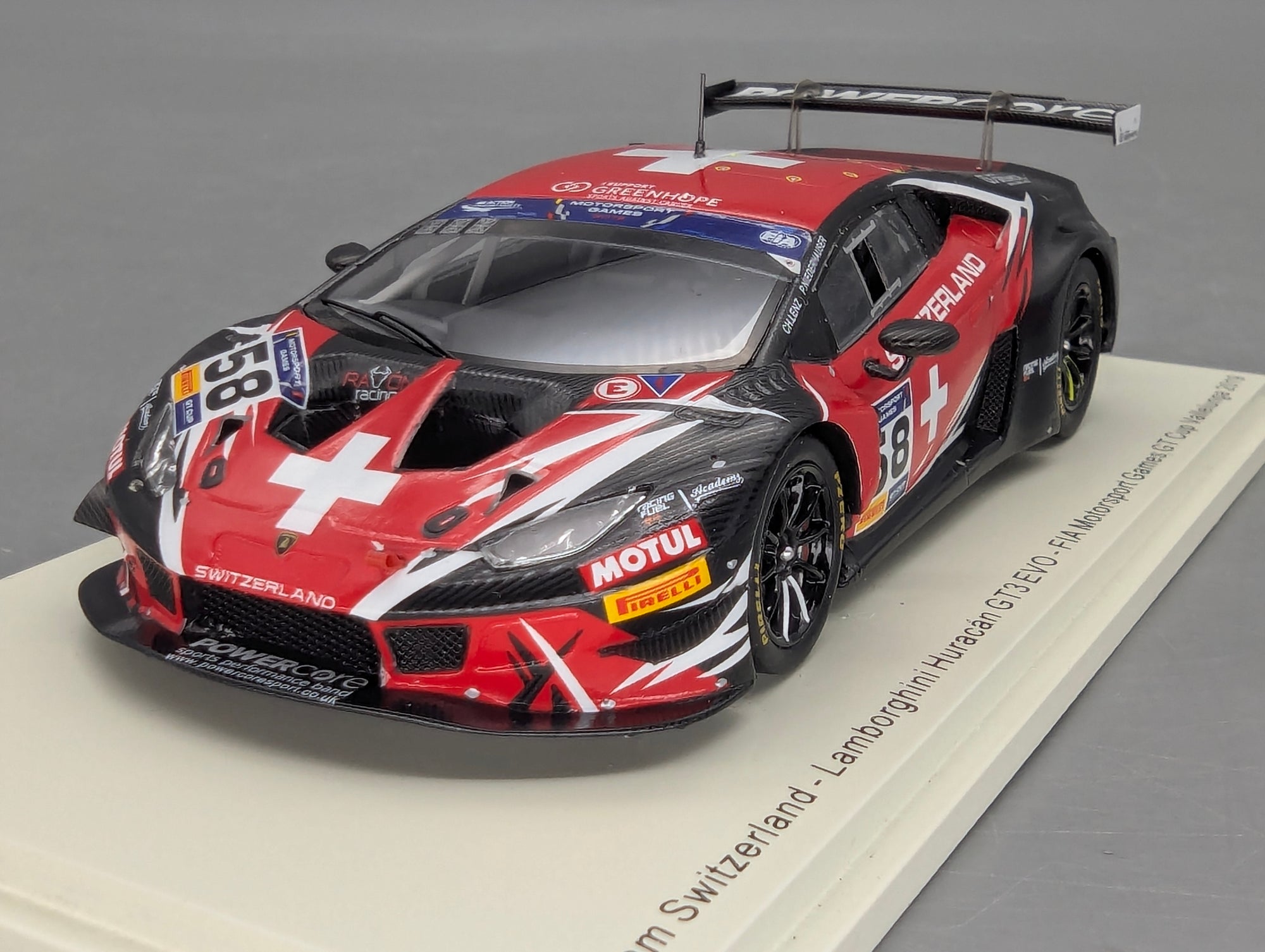 Coches a escala 1:43 Spark S9609 Lamborghini Huracan GT3 EVO FIA Vallelunga 2019 #58 precintado