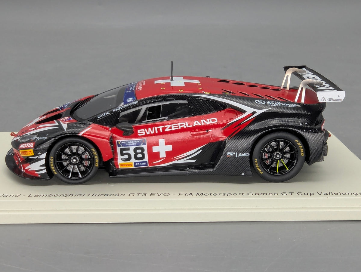 Coches a escala 1:43 Spark S9609 Lamborghini Huracan GT3 EVO FIA Vallelunga 2019 #58 precintado