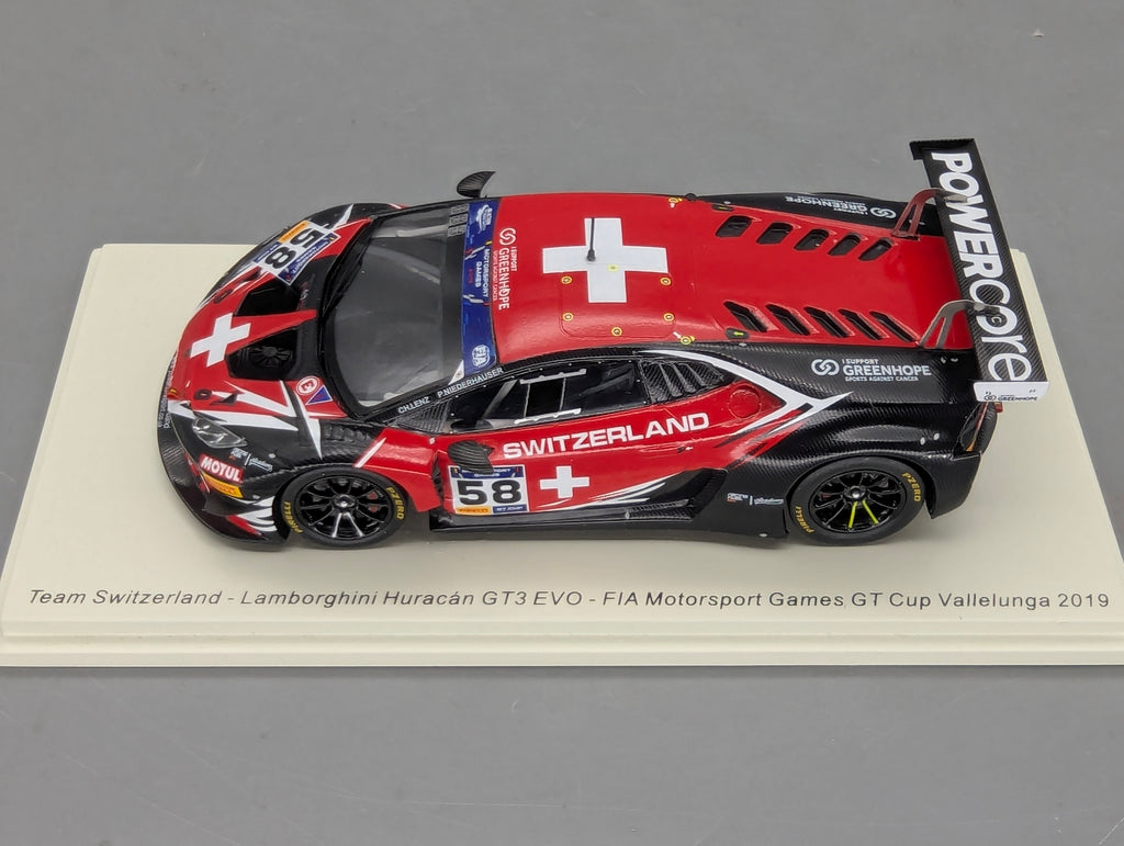 Coches a escala 1:43 Spark S9609 Lamborghini Huracan GT3 EVO FIA Vallelunga 2019 #58 precintado