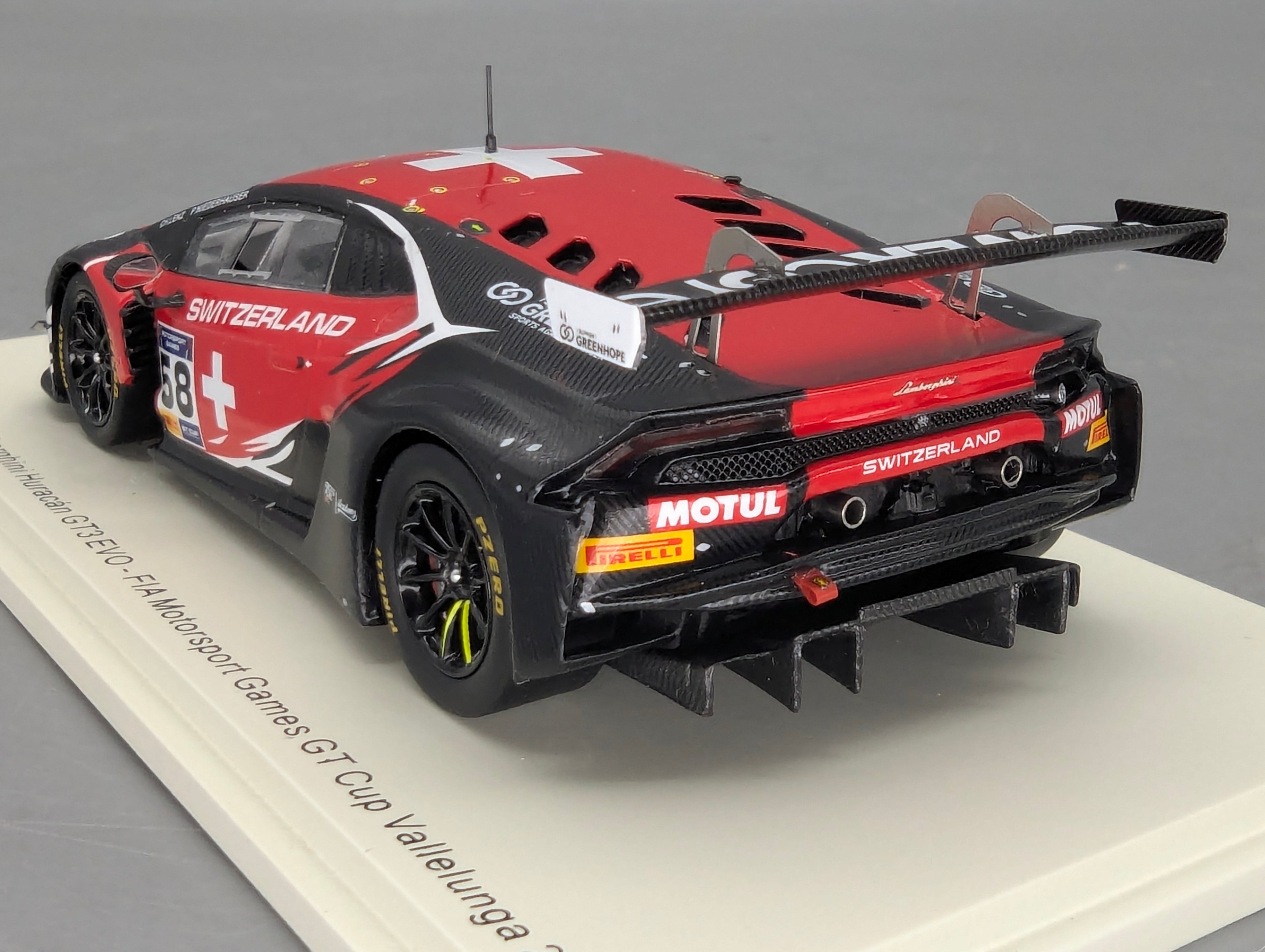 Coches a escala 1:43 Spark S9609 Lamborghini Huracan GT3 EVO FIA Vallelunga 2019 #58 precintado