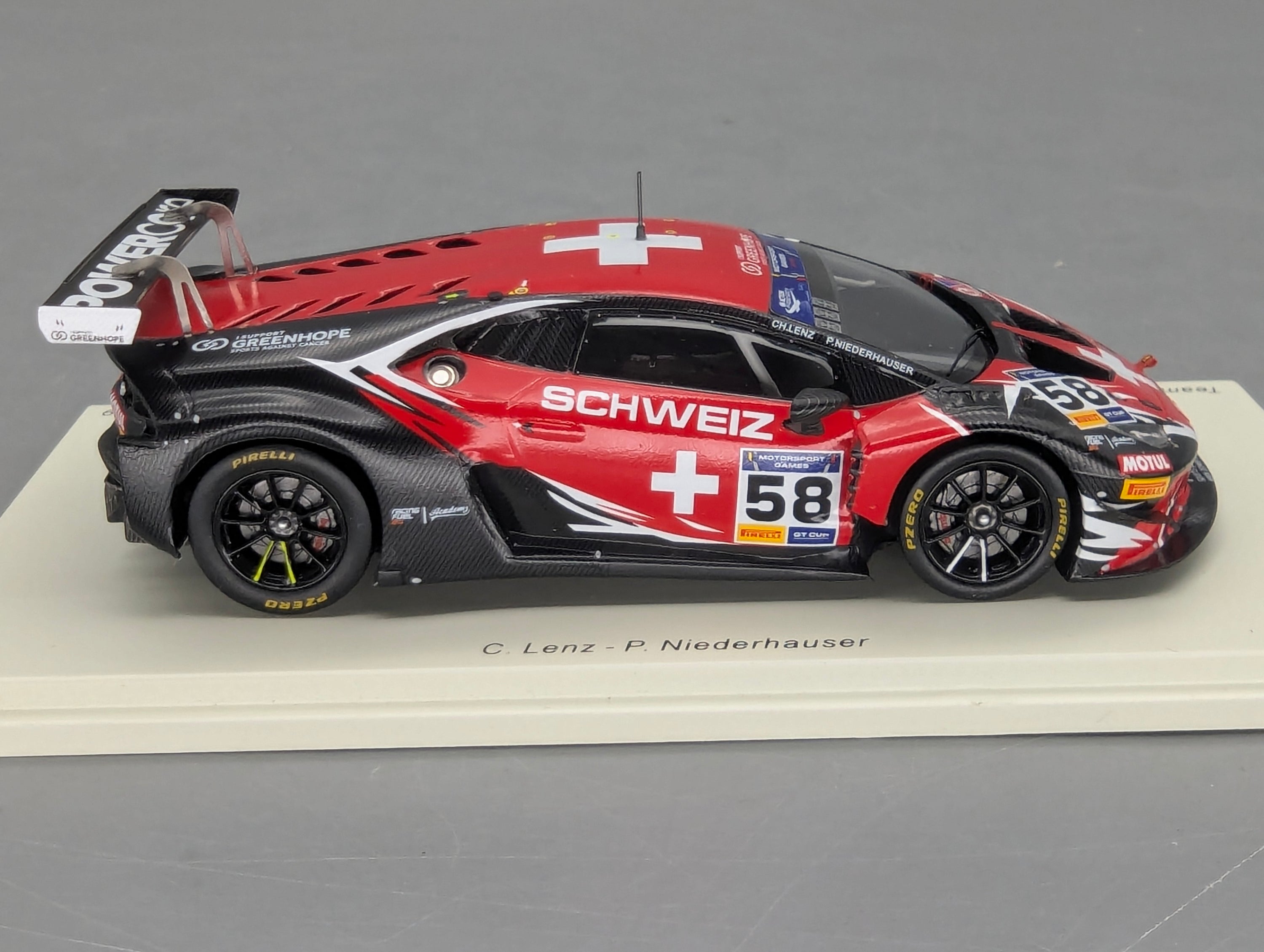 Coches a escala 1:43 Spark S9609 Lamborghini Huracan GT3 EVO FIA Vallelunga 2019 #58 precintado