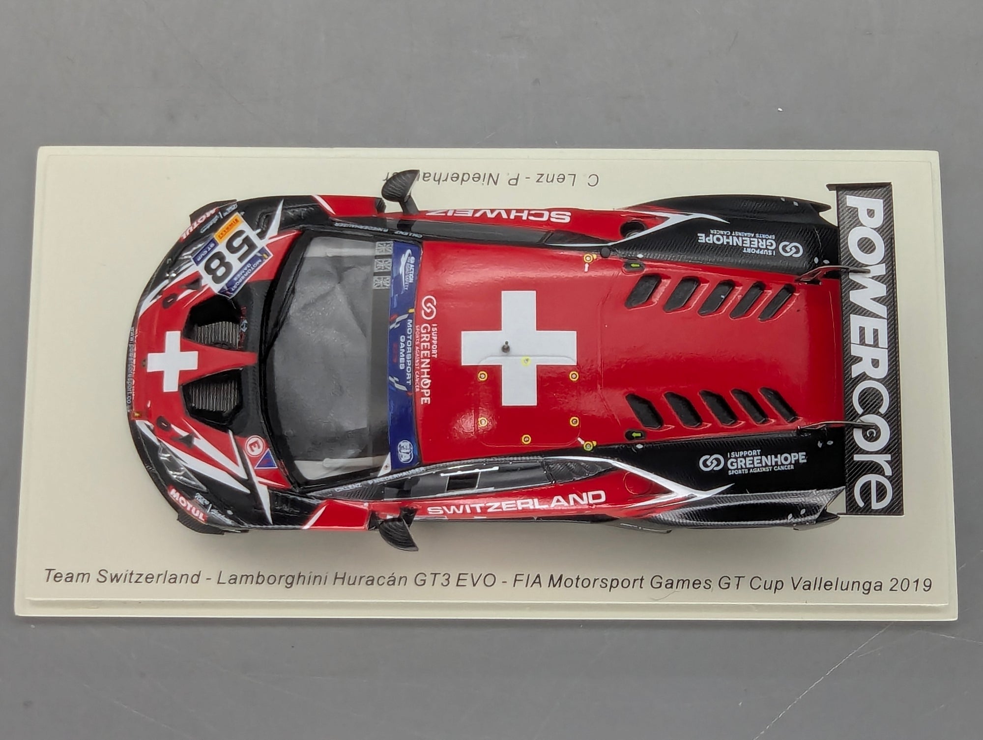 Coches a escala 1:43 Spark S9609 Lamborghini Huracan GT3 EVO FIA Vallelunga 2019 #58 precintado