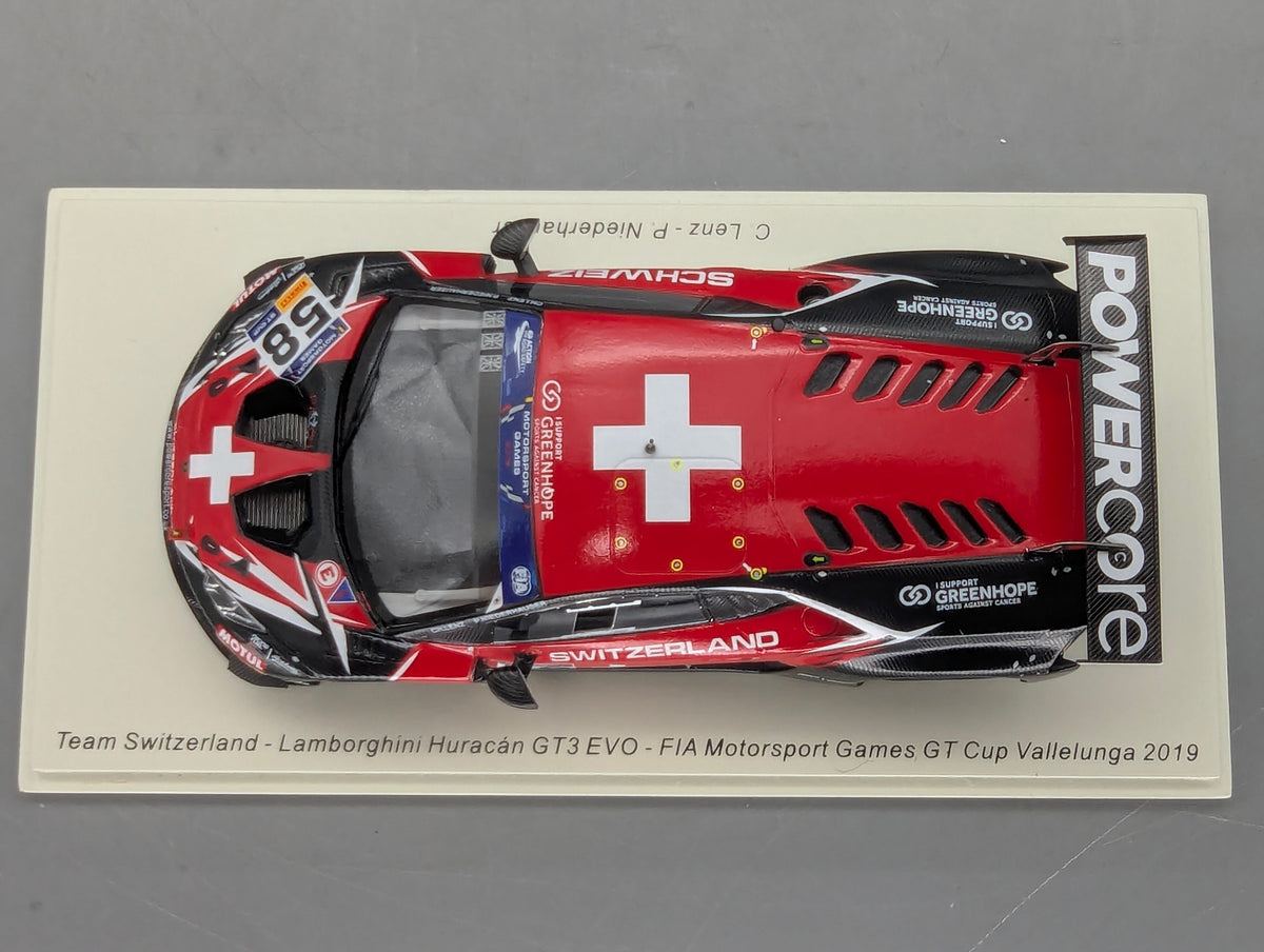 Coches a escala 1:43 Spark S9609 Lamborghini Huracan GT3 EVO FIA Vallelunga 2019 #58 precintado