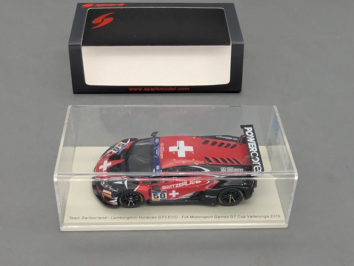 Coches a escala 1:43 Spark S9609 Lamborghini Huracan GT3 EVO FIA Vallelunga 2019 #58 precintado