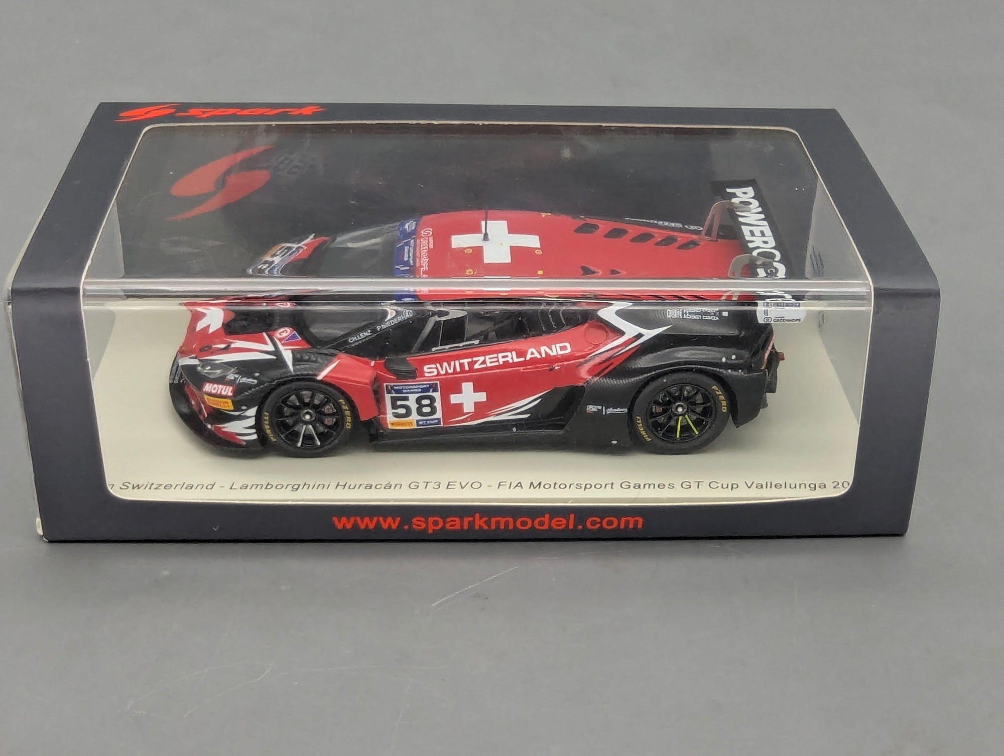 Coches a escala 1:43 Spark S9609 Lamborghini Huracan GT3 EVO FIA Vallelunga 2019 #58 precintado