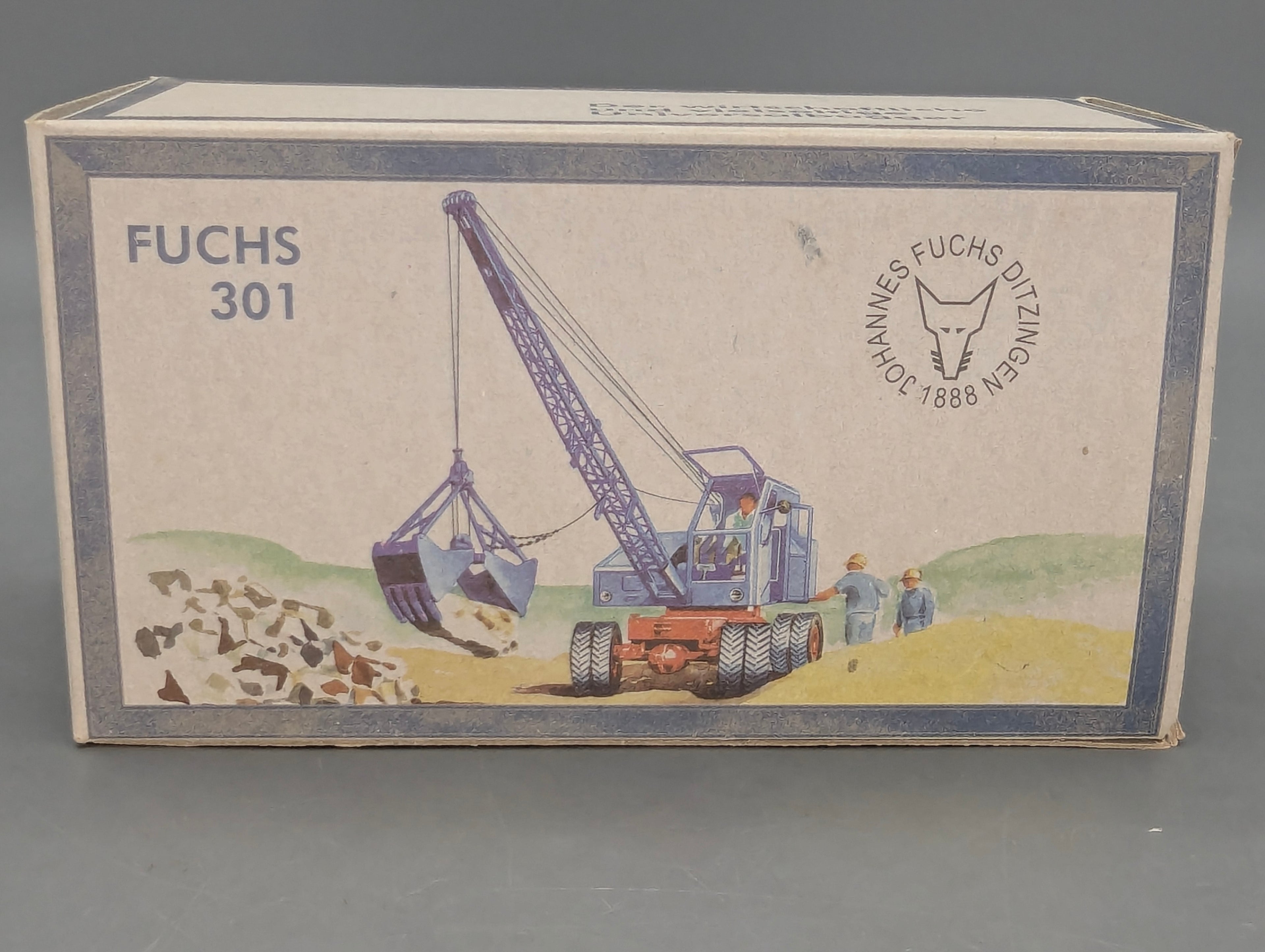 Excavadora Modelo 1:50 NZG 520 Fuchs 301 con embalaje original