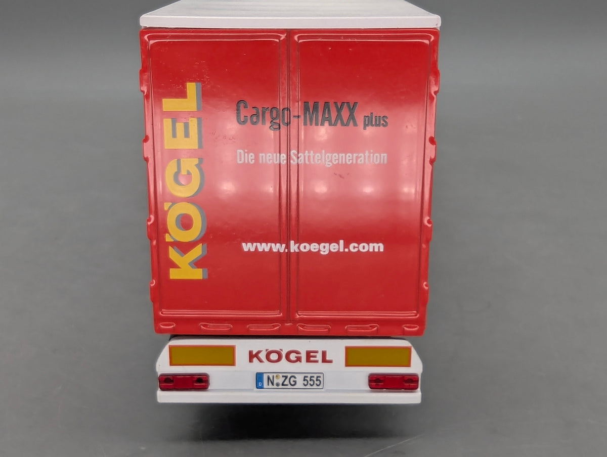LKW Modell 1:50 NZG 555 Mercedes Benz Actros Kögel Gardinenauflieger mit OVP