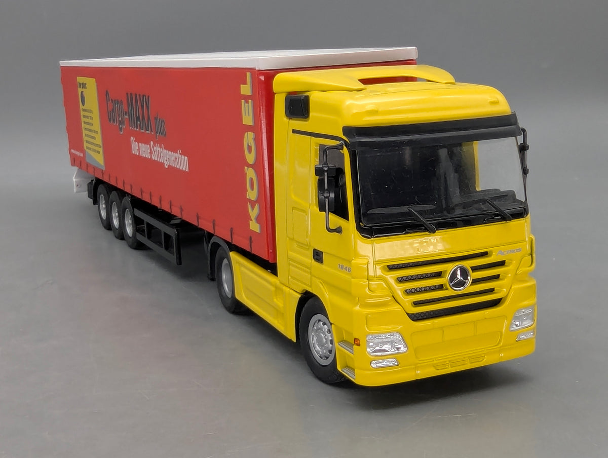 LKW Modell 1:50 NZG 555 Mercedes Benz Actros Kögel Gardinenauflieger mit OVP