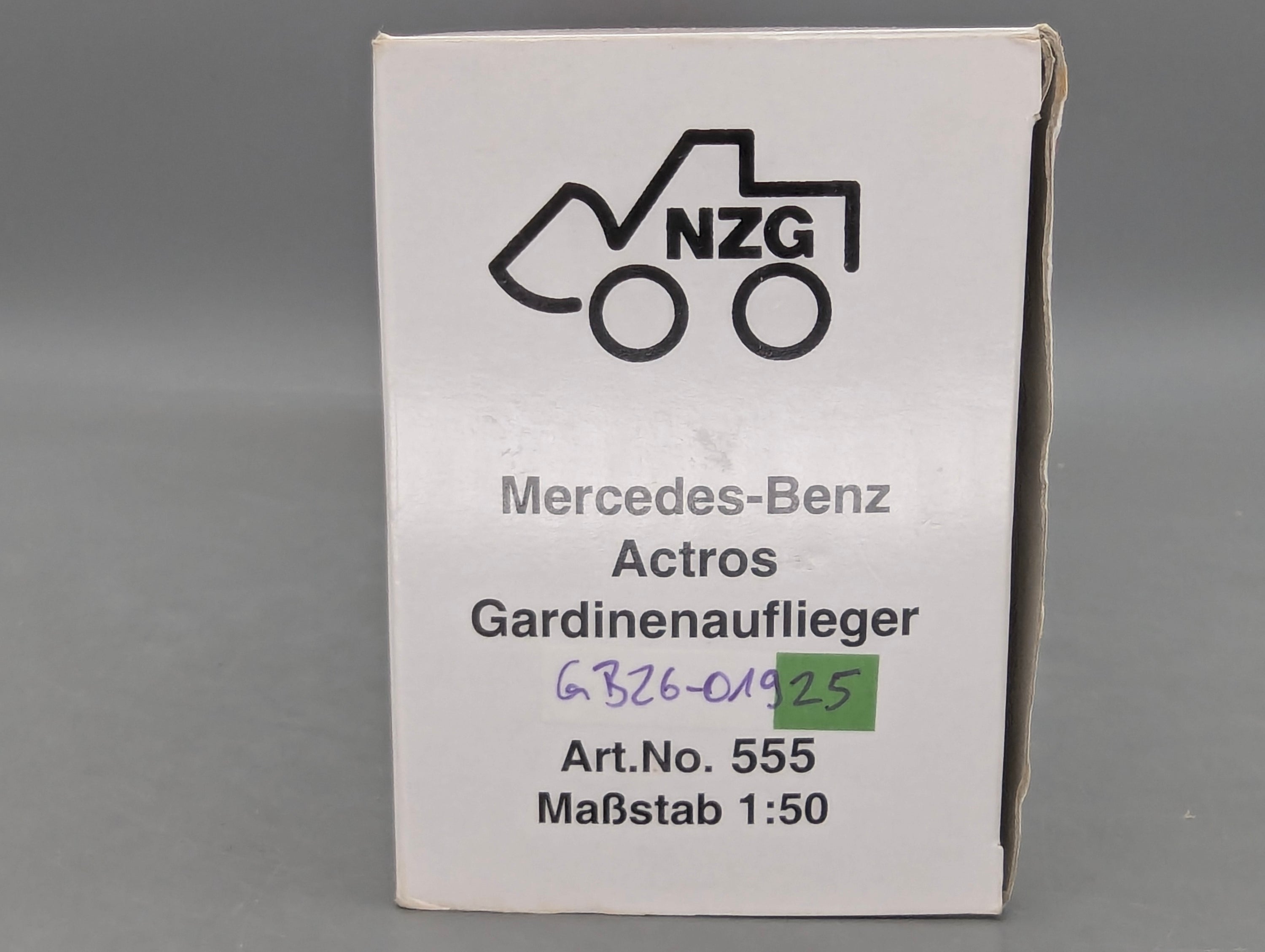 LKW Modell 1:50 NZG 555 Mercedes Benz Actros Kögel Gardinenauflieger mit OVP