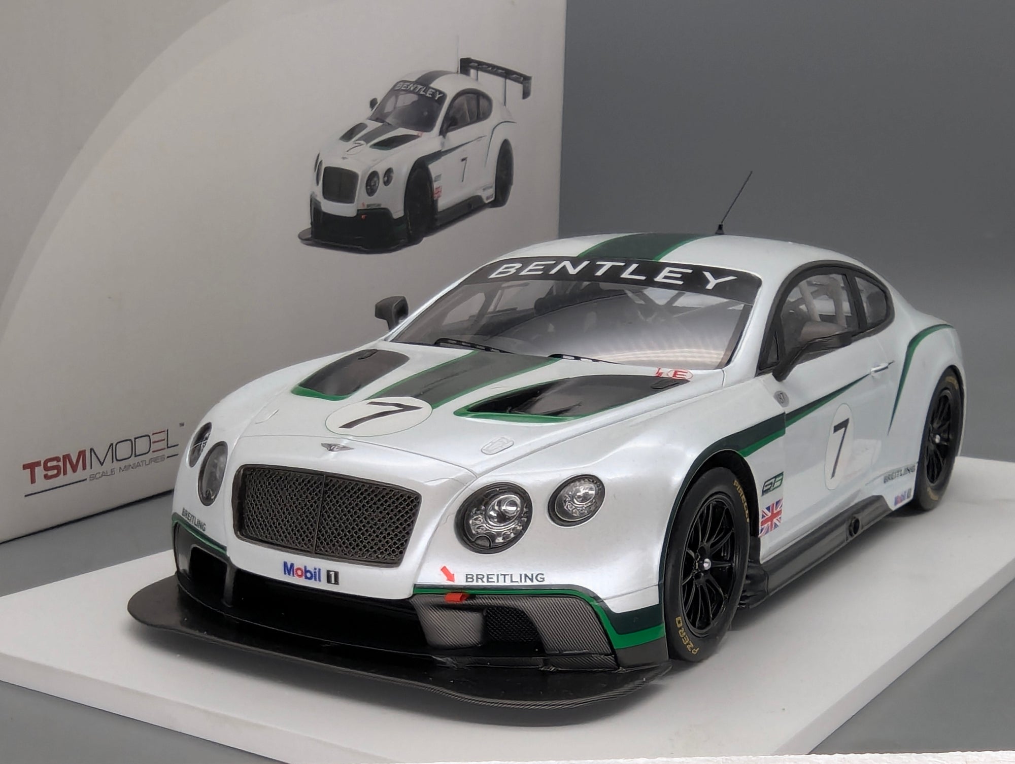Model Cars 1:18 TSM Bentley Continental GT3 Goodwood 2013 #7 with original packaging