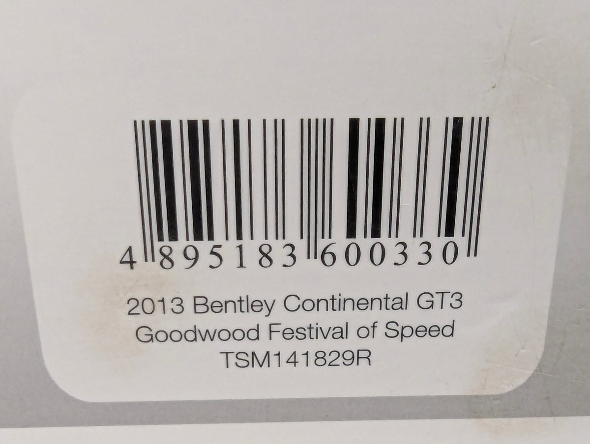 Model Cars 1:18 TSM Bentley Continental GT3 Goodwood 2013 #7 with original packaging